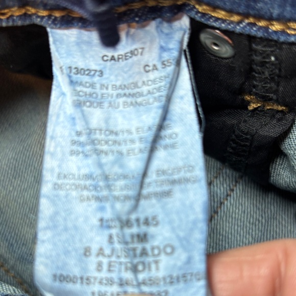 Youth Boys Wrangler Retro Slim Boot Dark Blue Jeans Size 8 Slim - Picture 5 of 10